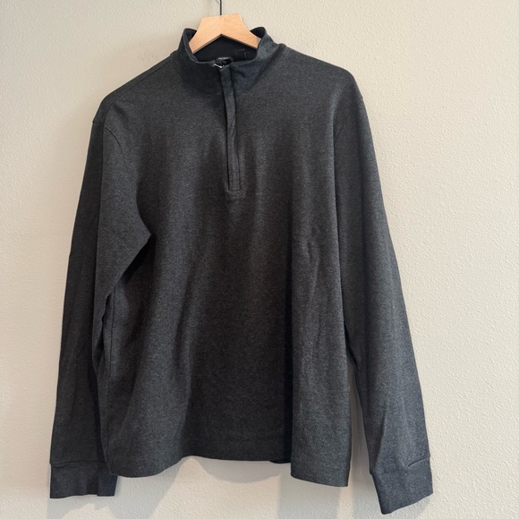 Hugo Boss 1/4 Zip Pullover Sweatshirt Pima Cotton L - Picture 1 of 4